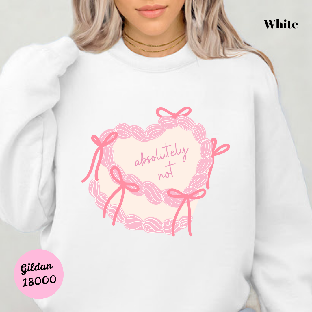 Absolutely Not (White Cake) Sweatshirt