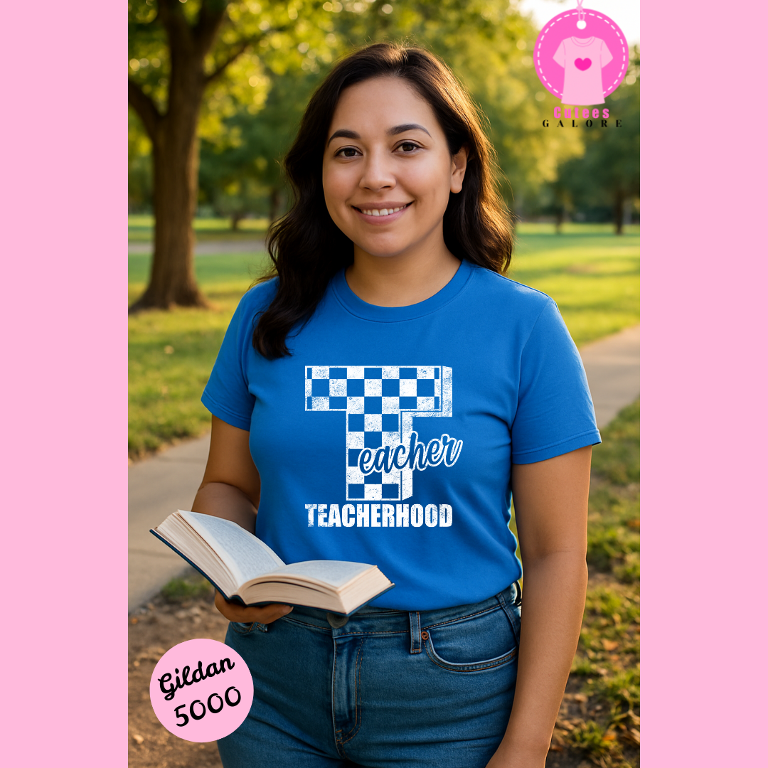 Teacher Hood T Shirt (White Font)