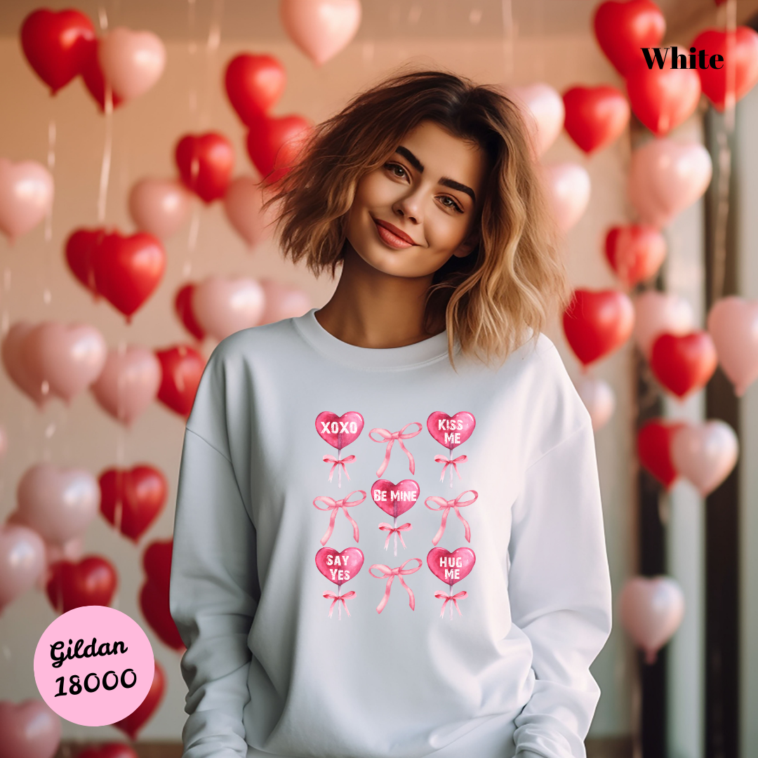 Heart Lollipops & Bows Sweatshirt
