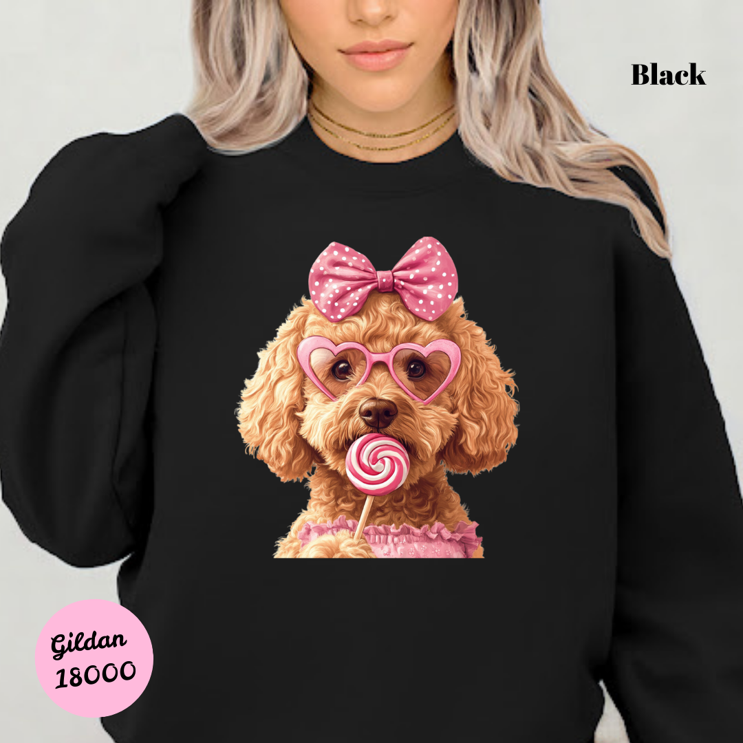 Golden Doodle Coquette Sweatshirt