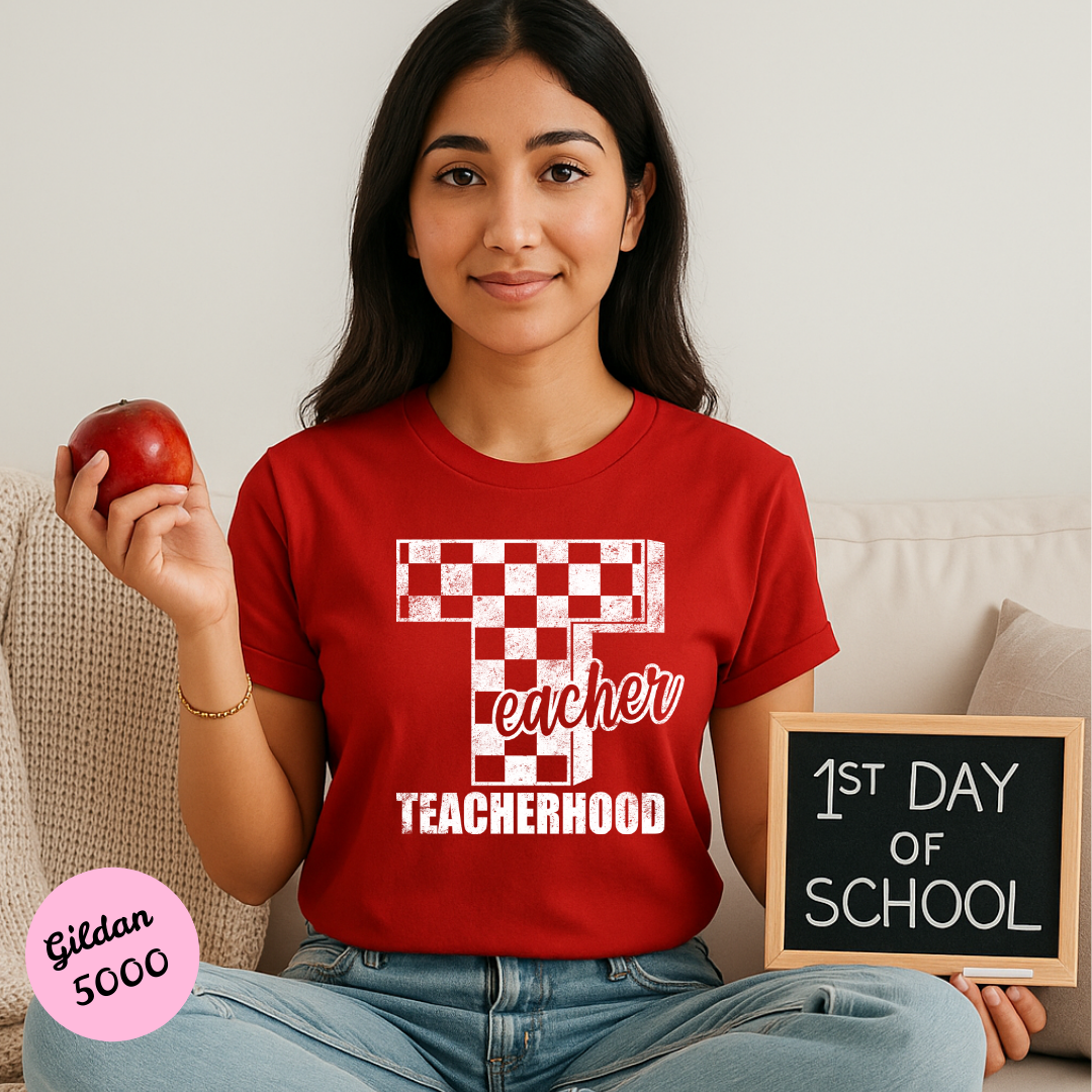 Teacher Hood T Shirt (White Font)