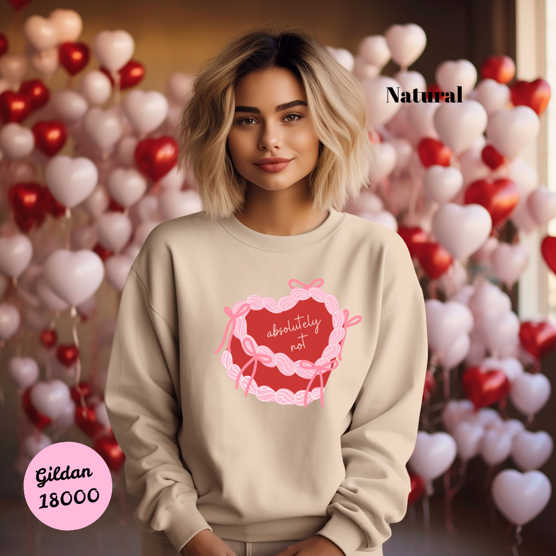 Absolutely Not (Red Cake) Sweatshirt