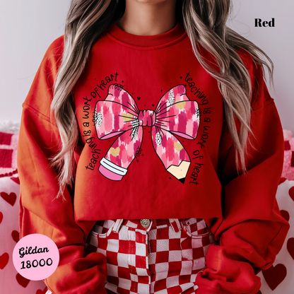 Teacher Bow Sweatshirt