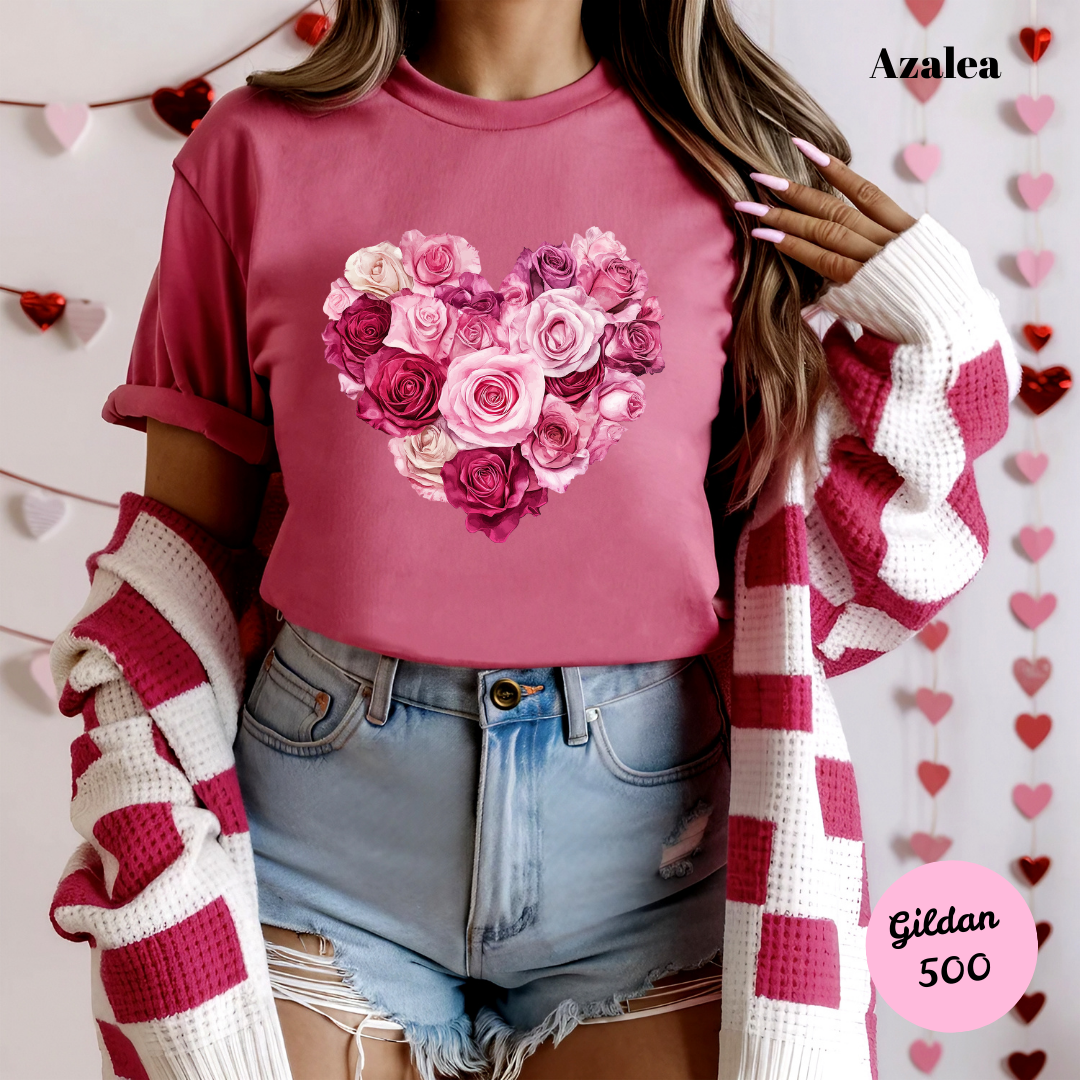 Rosy Pink Heart T-Shirt