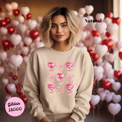 Heart Lollipops & Bows Sweatshirt