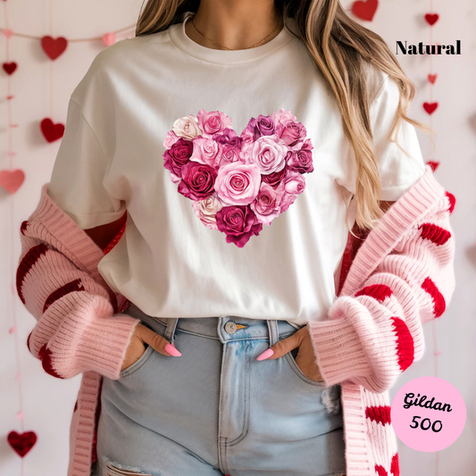 Rosy Pink Heart T-Shirt