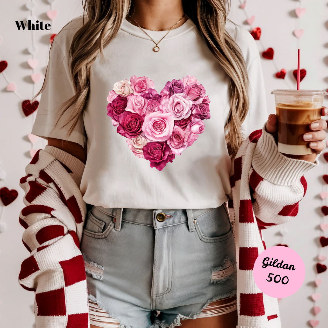 Rosy Pink Heart T-Shirt