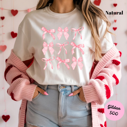 Pink Bows Coquette T-Shirt