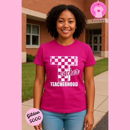 Teacher Hood T Shirt (White Font)