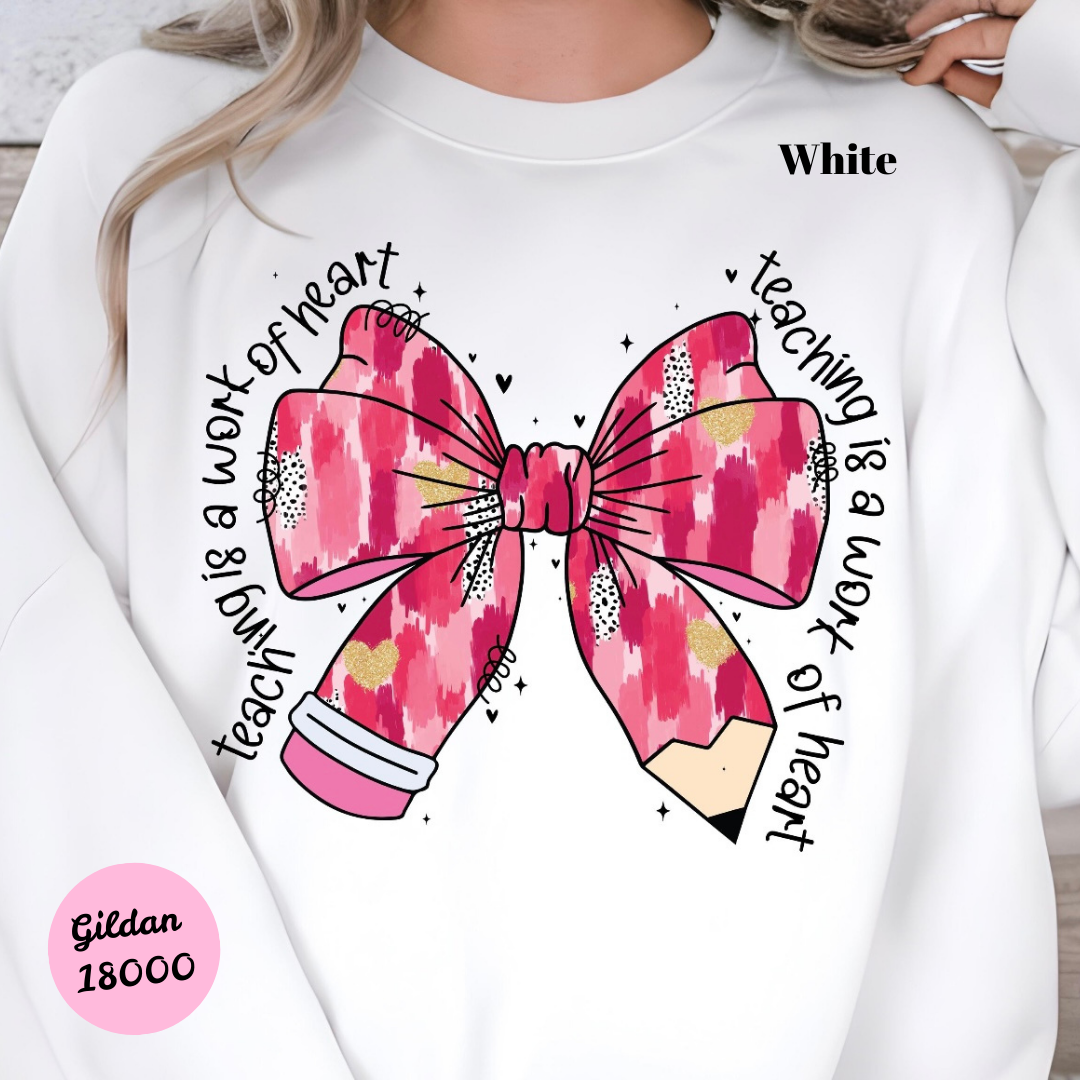 Teacher Bow Sweatshirt