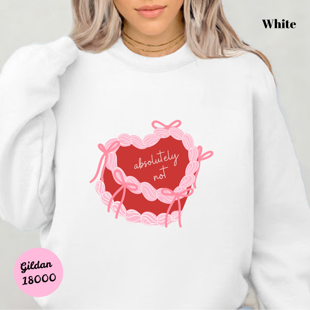 Absolutely Not (Red Cake) Sweatshirt