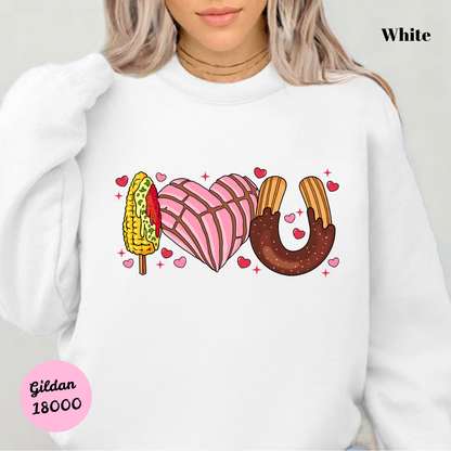 I Love You: Elote, Concha, & Churro Sweatshirt