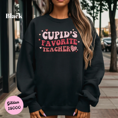 Cupid's Favorite Teacher Sweatshirt