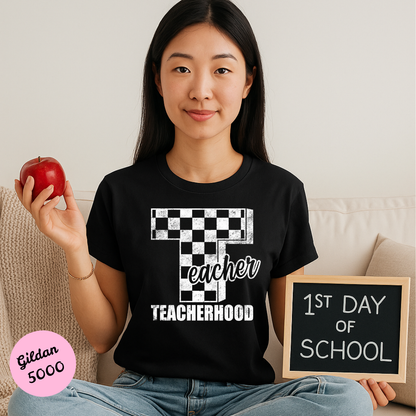 Teacher Hood T Shirt (White Font)