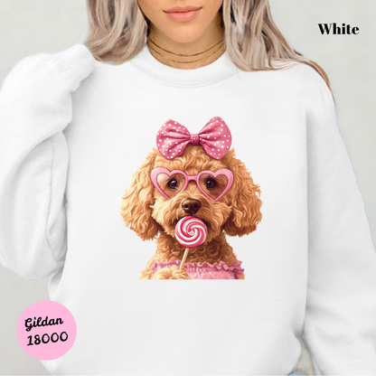 Golden Doodle Coquette Sweatshirt