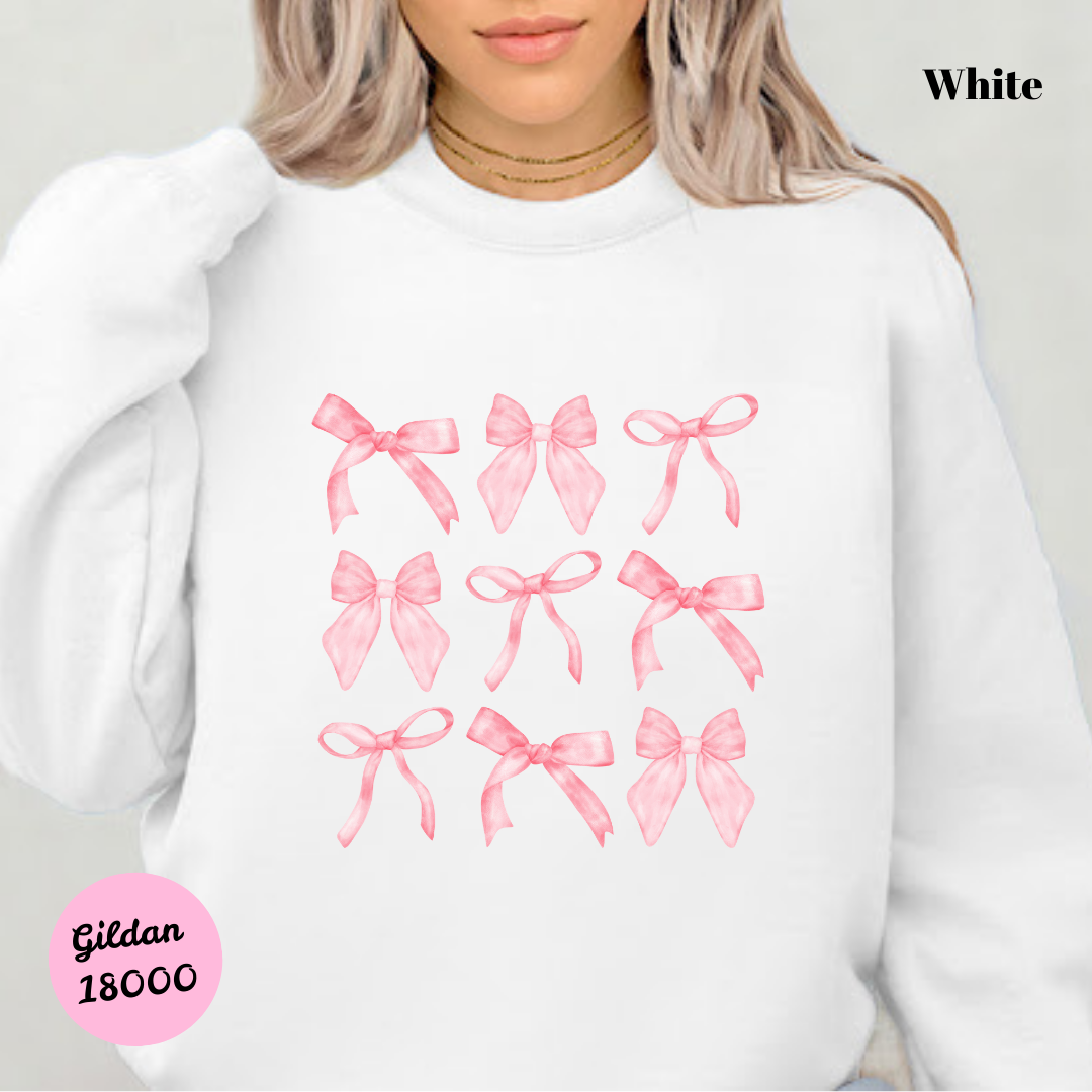 Pink Bows Coquette Sweatshirt