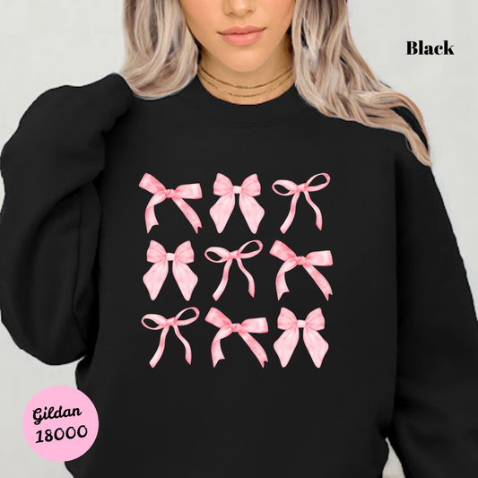 Pink Bows Coquette Sweatshirt