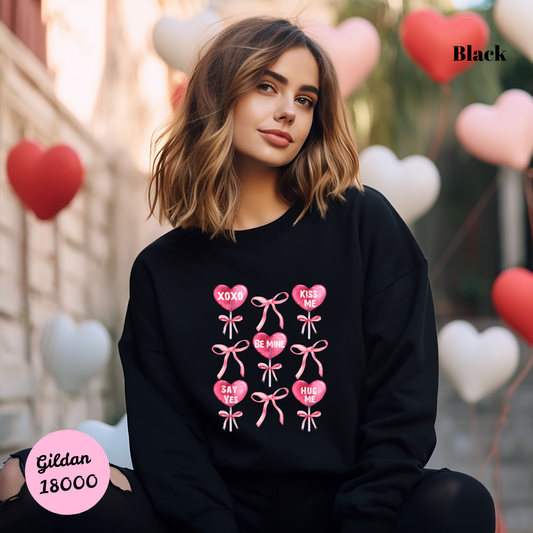 Heart Lollipops & Bows Sweatshirt