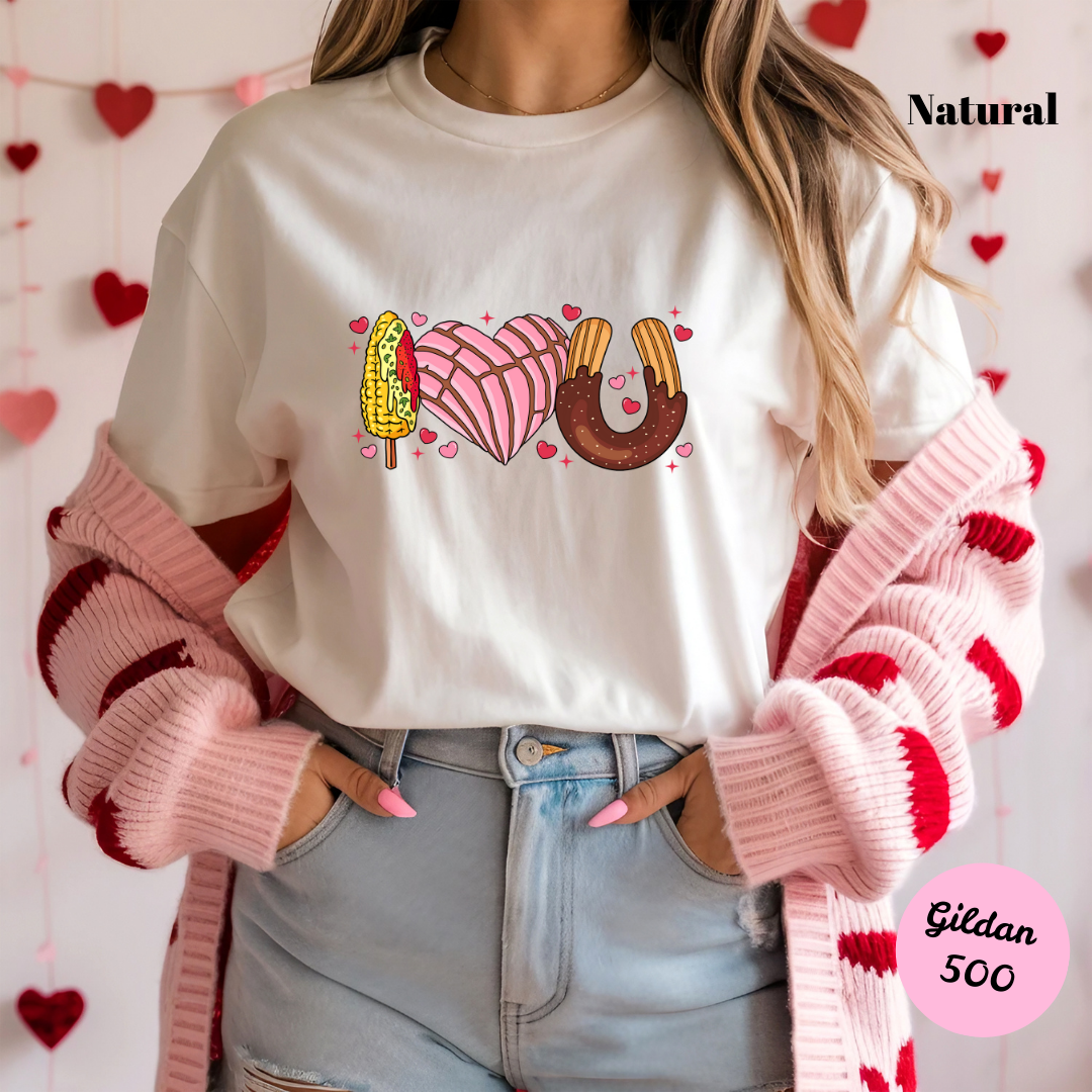 I Love You: Elote, Concha, & Churro T-Shirt