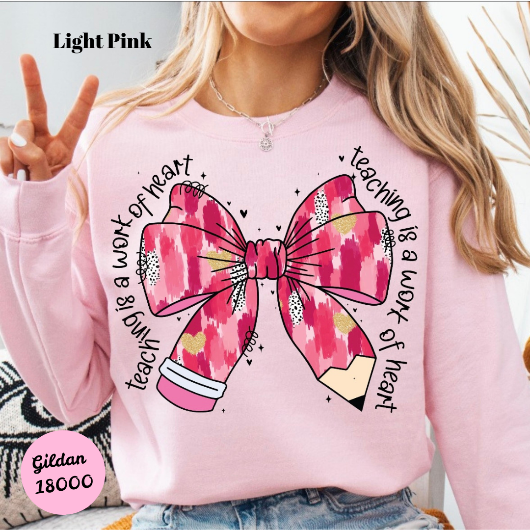 Teacher Bow Sweatshirt