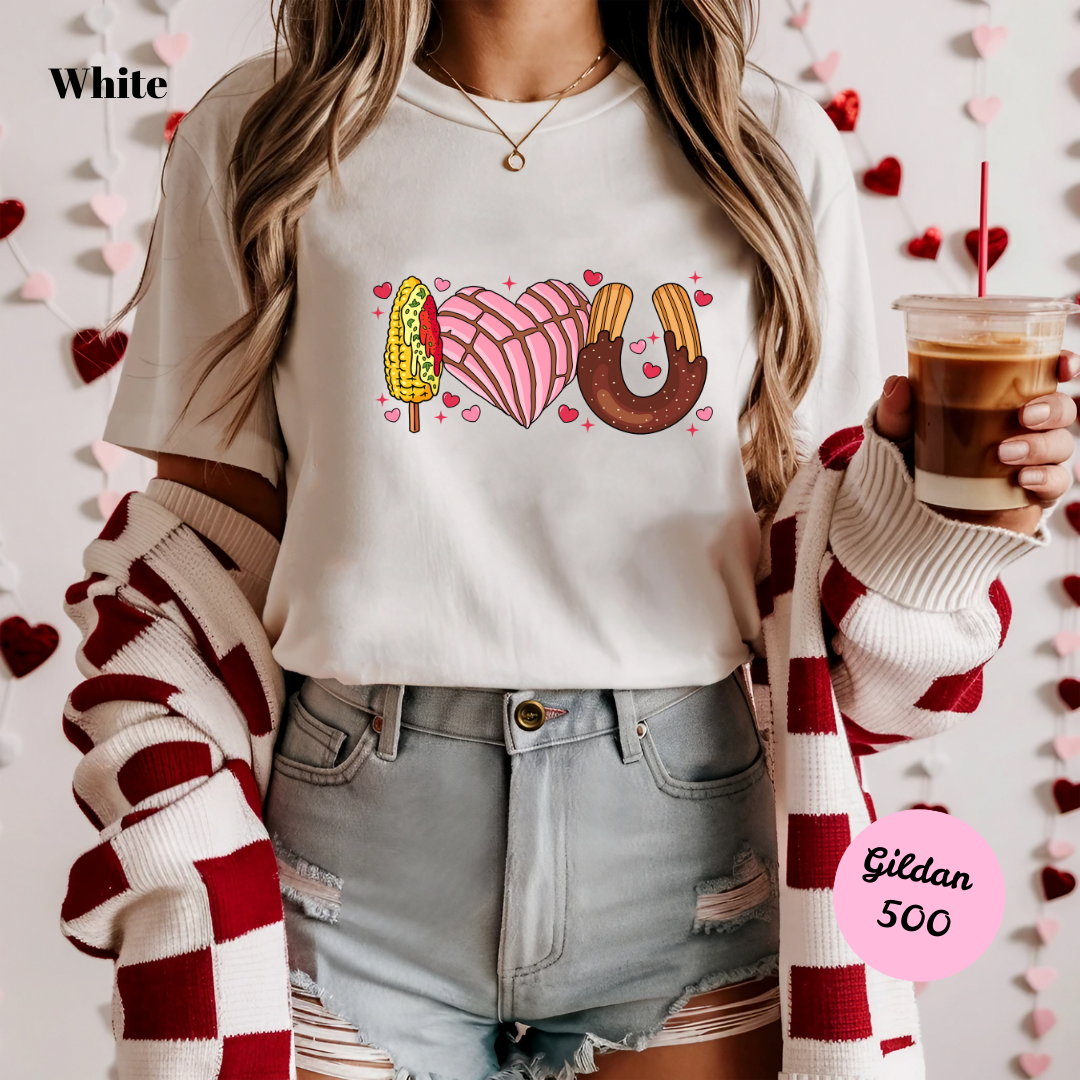 I Love You: Elote, Concha, & Churro T-Shirt